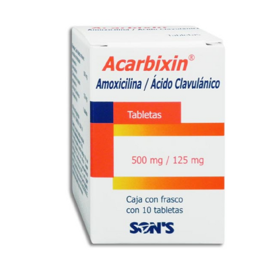 ACARBIXIN LQS c/10 TABS. 875/125 MG.