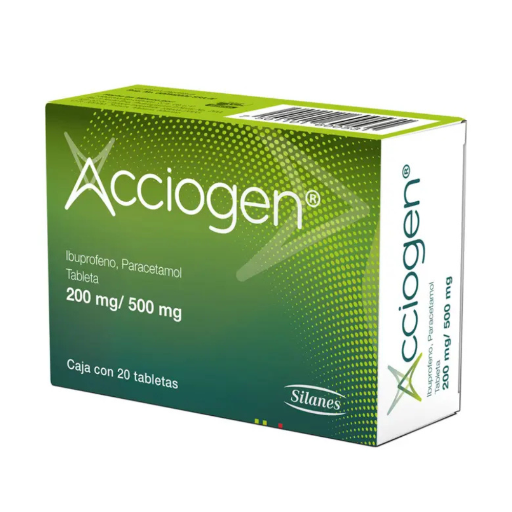 ACCIOGEN c/20 TABS. 200/500 MG.