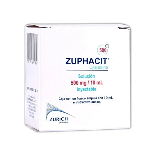 ZUPHACIT Sol. Iny. c/1 FCO. AMP. 500 MG/10 ML.