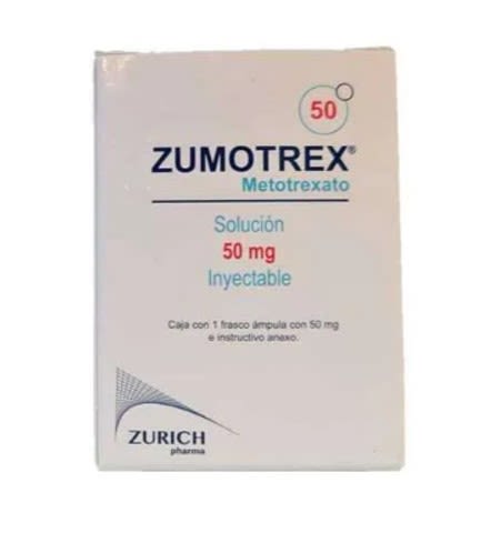 ZUMOTREX SOL. INY. 1 FCO. AMP. 50 MG. METOTREXATO (SOL. INYECTABLE)